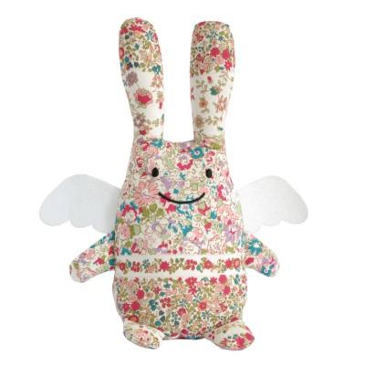 Ange lapin musical Liberty rouge (24 cm)