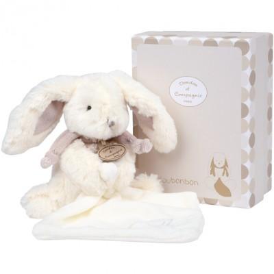 Coffret peluche Mon tout petit Lapin Bonbon taupe