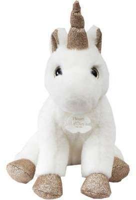 Peluche Licorne Or et Paillettes (23 cm)