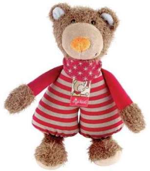 Sigikid Peluche Ours Rayé - Peluche Coton naturel