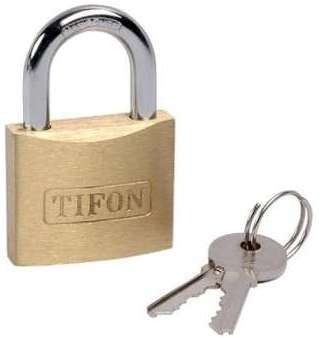 Cadenas laiton TIFON série TF Ifam A (mm) 30 - B (mm) Cadenas laiton TIFON série