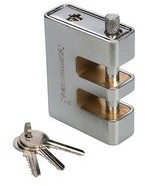 Cadenas blindé double verrouillage en E 90 mm - 63