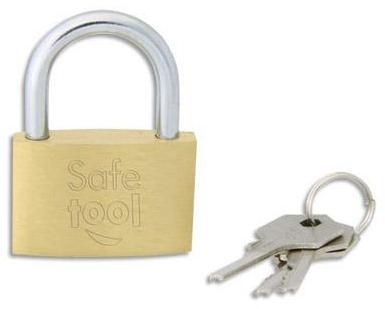 Cadenas à clés en laiton massif de marque Safetool Cadenas à clés en laiton massif