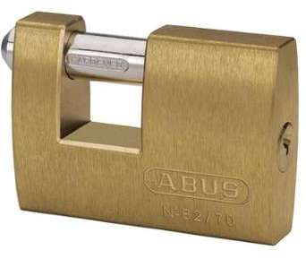 Cadenas ABUS FRANCE 82 rectangulaire coque laiton 70 Cadenas ABUS FRANCE 82 rectangulaire