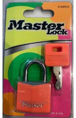 Cadenas en aluminium massif recouvert master lock Cadenas en aluminium massif