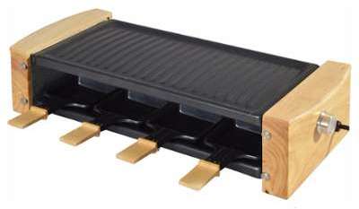 Appareil-a-raclette KITCHEN CHEF - KCWOOD 8 Appareil-a-raclette KITCHEN