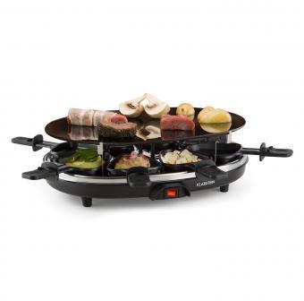 Klarstein Blackjack Appareil à raclette grill 8 personnes Klarstein Blackjack Appareil