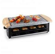 Klarstein Grill raclette avec pierre et broches 8 personnes Klarstein Grill raclette avec