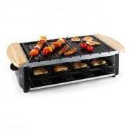 Klarstein Grill raclette avec plaque et broches 8 personnes Klarstein Grill raclette avec