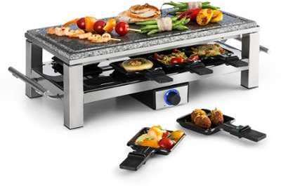 Schmelzlette Raclette 1500W plaque en pierre naturelle Schmelzlette Raclette 1500W