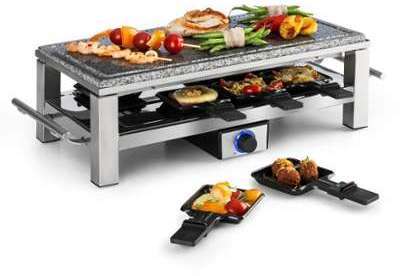 Klarstein Schmelzlette Raclette 1500W plaque en pierre Klarstein Schmelzlette Raclette