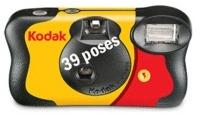 1 Appareil photo jetable KODAK FunSaver Flash 39 photos 1 Appareil photo jetable KODAK