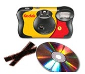 1 Appareil photo jetable Kodak 27 poses + développ