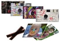 Appareil photo jetable LOVE Blanc + développement