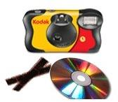 1 Appareil photo jetable Kodak 39 poses + développ