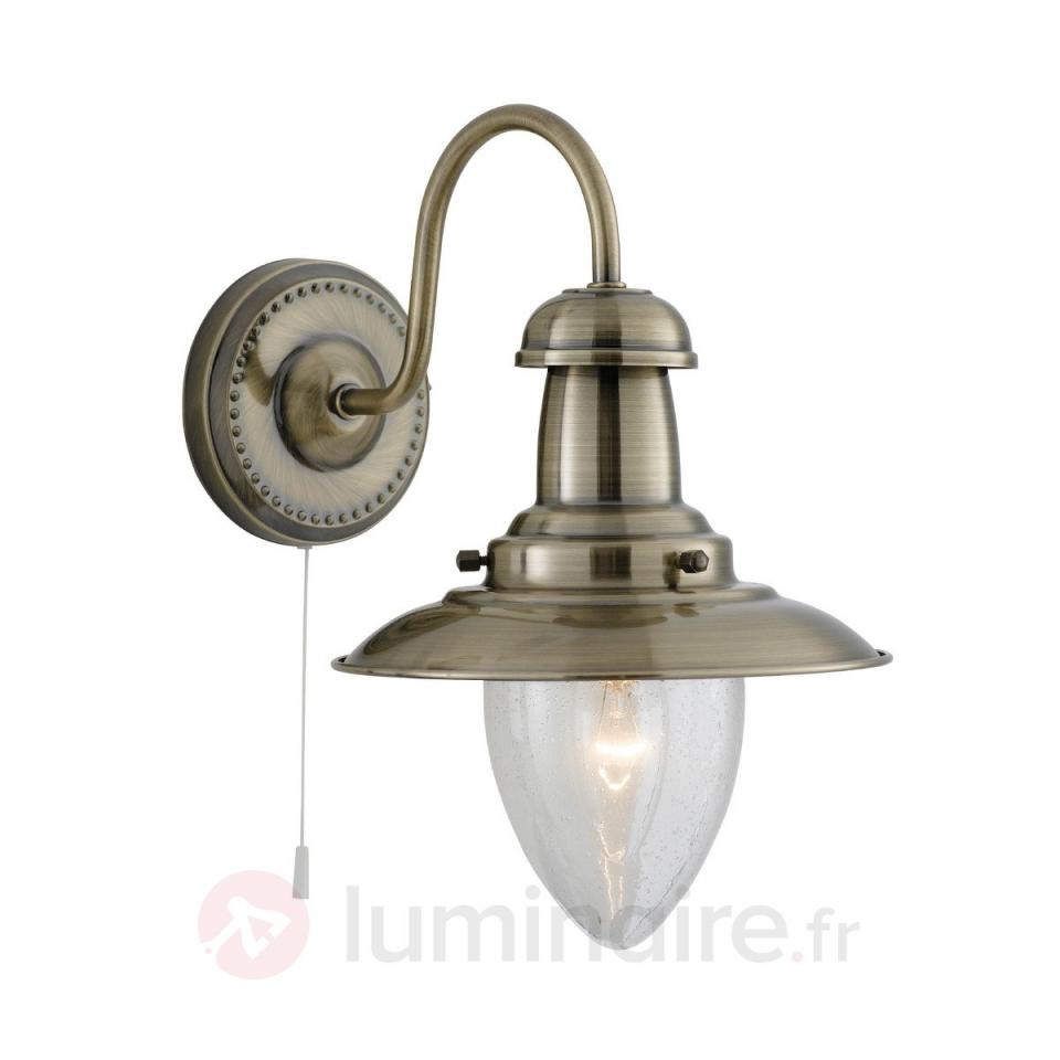Applique maritime FISHERMAN aspect laiton ancien