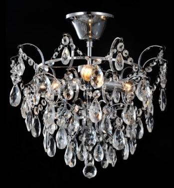 Lustre Plafonnier rond en cristal Idaho - 45CM - E