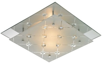 Applique 2 spots Metropol - 33,5 x 33,5 cm - Metal