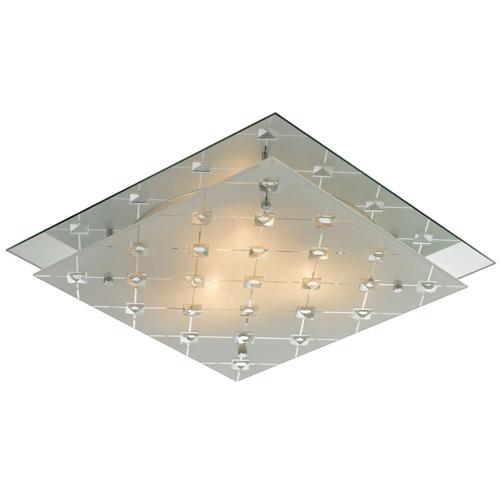 Applique 3 spots Metropol - 42 x 42 cm - Metal chr