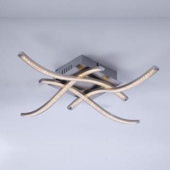 Lustre Plafonnier LED ondulé 4 bras Wave - Eternit