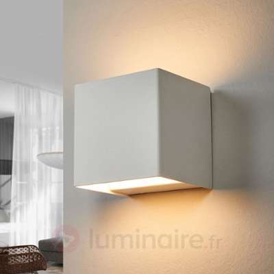 Applique Kimberly en blanc avec LED - LAMPENWELT.c
