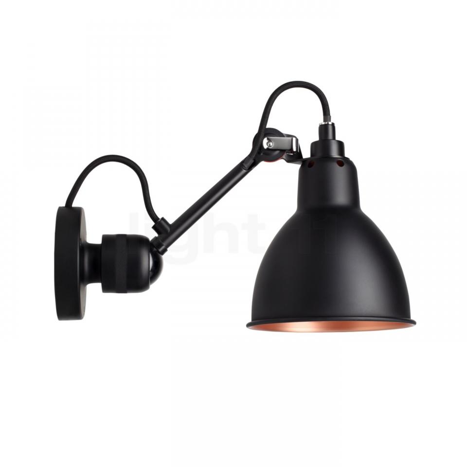 DCW Lampe Gras No 304 Applique murale noir, noir/c