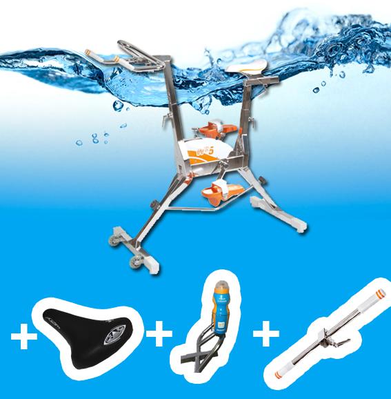Aquabike WR5 +selle confort + barre+ gourde+porte