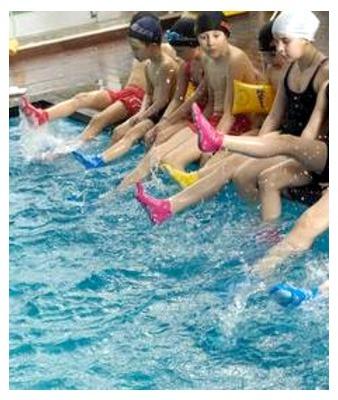 Chaussettes de piscine pour enfants Rose 25-29