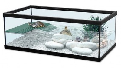 AQUATERRARIUM POUR TORTUE 55 CM