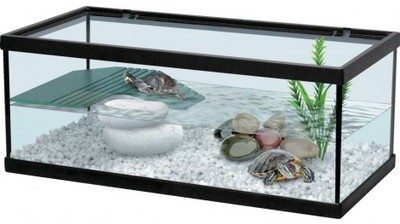 AQUATERRARIUM POUR TORTUE 40 CM