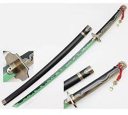 Katana en bois Seraph - lame verte