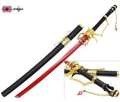 Katana en bois Seraph - lame rouge