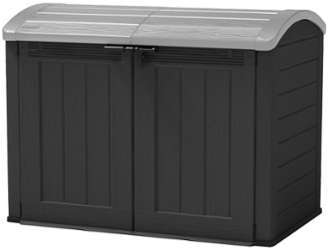 Coffre de Rangement Multifonctions 1200 L Toit Courbé Coffre de Rangement Multifonctions