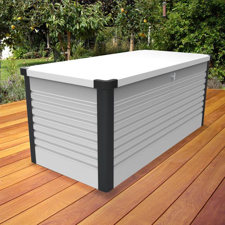Coffre de Rangement Design Patiobox Blanc Coffre de Rangement Design