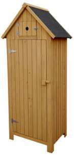 Armoire de jardin Cabanon - 65 x 46 x 179 cm - Marron Armoire de jardin Cabanon