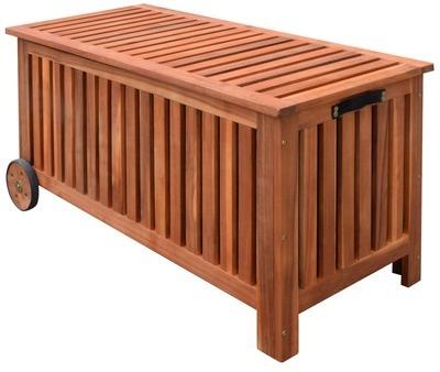 VidaXL Coffre de jardin 118 x 52 58 cm Bois VidaXL Coffre de jardin 118