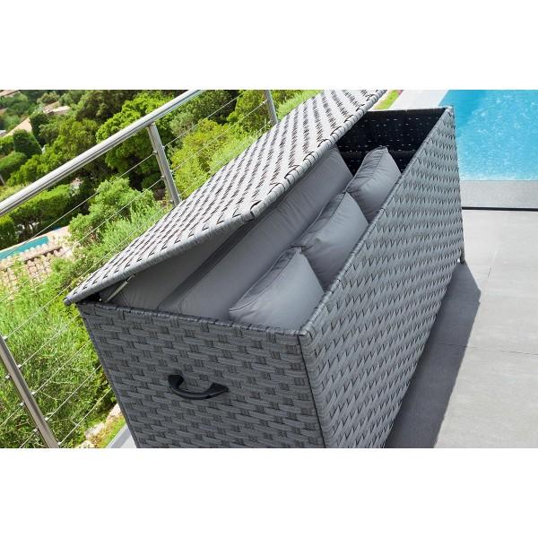 Coffre de rangement Bayana Gris Hesperide