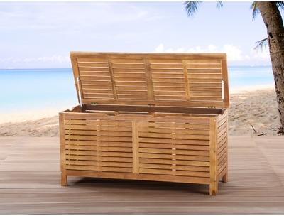 Coffre en bois - coffre à coussins de jardin - Riviera Coffre en bois - coffre à