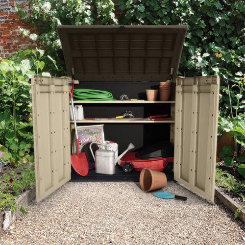 Ken Coffre de rangement dextérieur beige 1200L