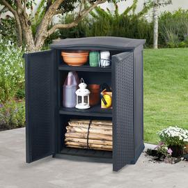Armoire de jardin résine Keter Rattan L70 H92 cm a