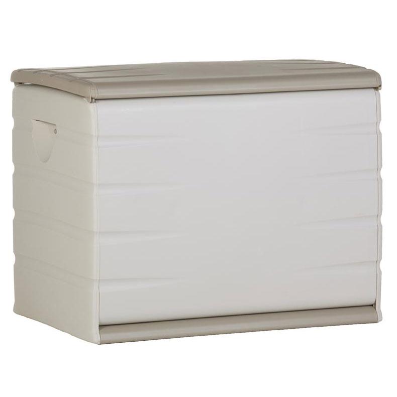 Coffre de Jardin Plastique 260L Blanc Beige Coffre de Jardin Plastique