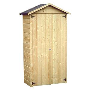 Armoire de jardin Arbae en bois massif 90x50 cm
