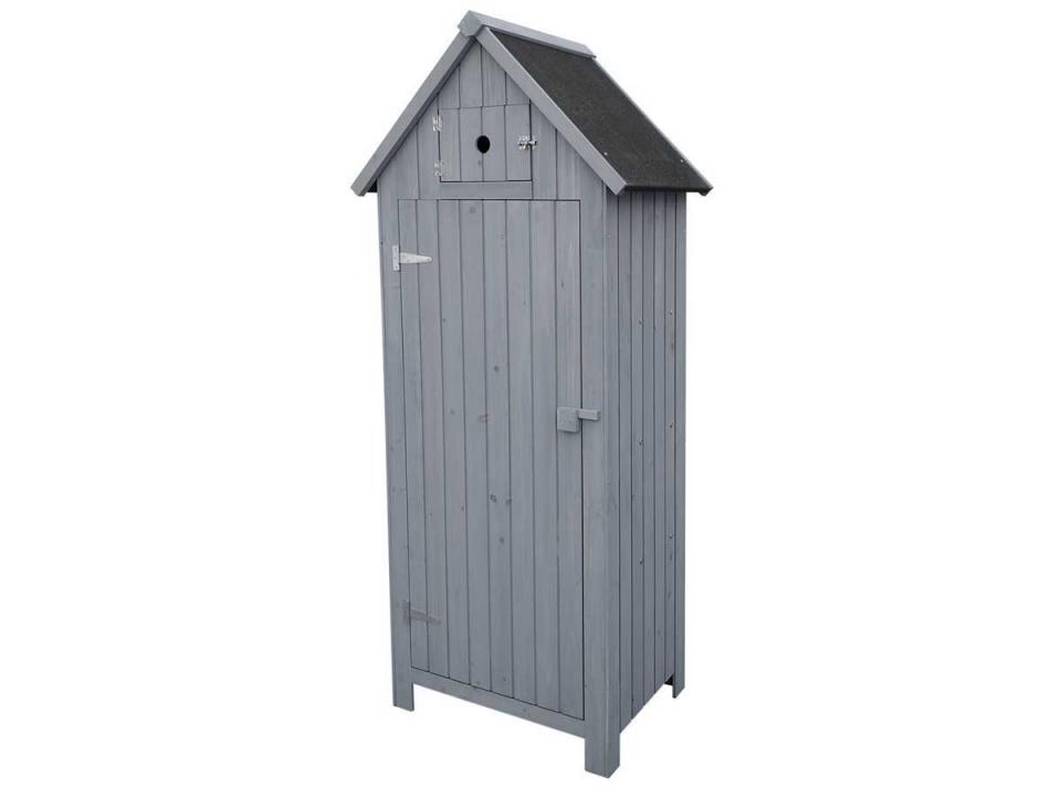 Armoire de jardin Cabanon - 65 x 46 x 179 cm - Anthracite Armoire de jardin Cabanon
