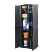 Armoire de jardin en résine haute anthracite RATTA