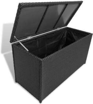 VidaXL Caisse de stockage jardin Rotin synthétique VidaXL Caisse de stockage