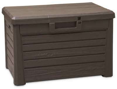 Coffre de rangement en résine coloris marron - Dim Coffre de rangement en résine