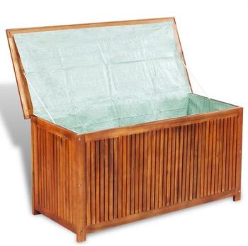 VidaXL Boîte de rangement pour terrasse en bois d acacia VidaXL Boîte de rangement