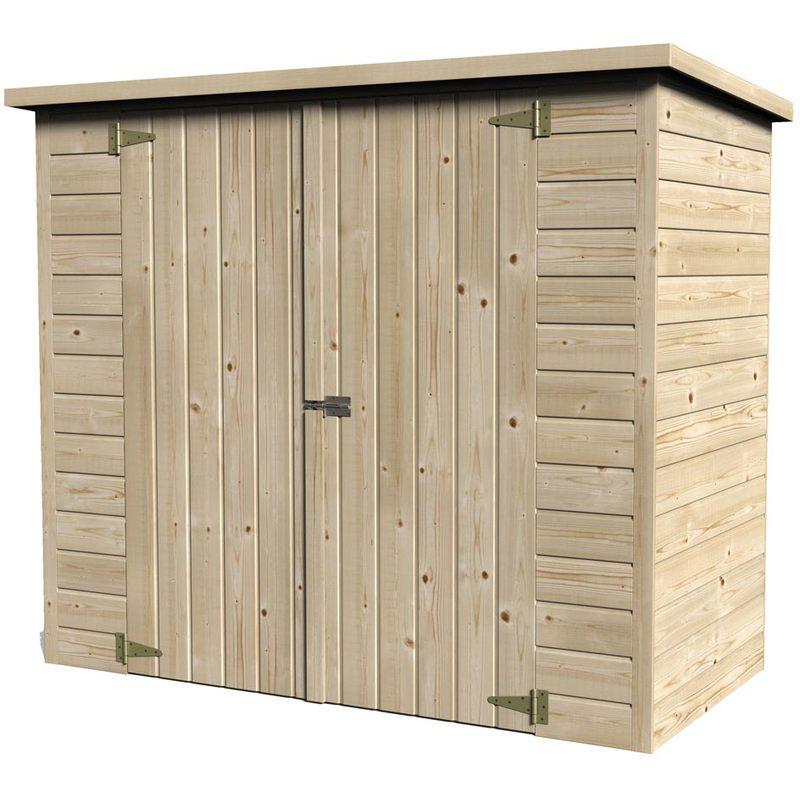 Coffre de rangement en bois pour vélo Bike box - D