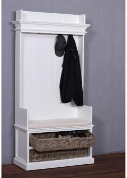 Armoire Penderie Ouverte Bois Blanc Collection LEIRFJORD Armoire Penderie Ouverte Bois