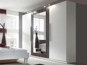 Armoire VERO 4 portes blanc carbone Armoire VERO 4 portes blanc